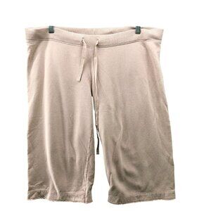 Vince Sweat Shorts Mens L Fleece Terry Soft 17'' Inseam‎ Bermuda Pink Peach